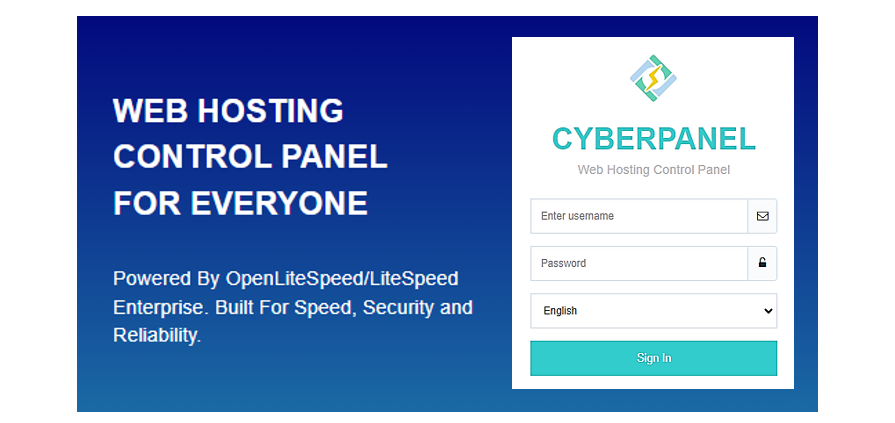 Cara menginstal Control Panel Gratis Cyberpanel