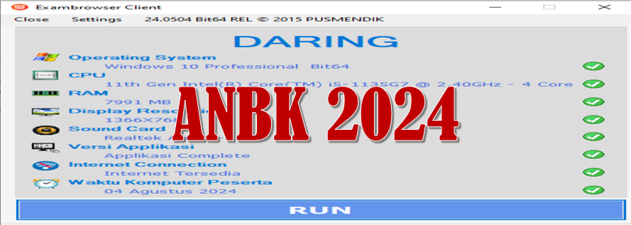 Download ExamBrowser dan ProktorBrowser ANBK 2024